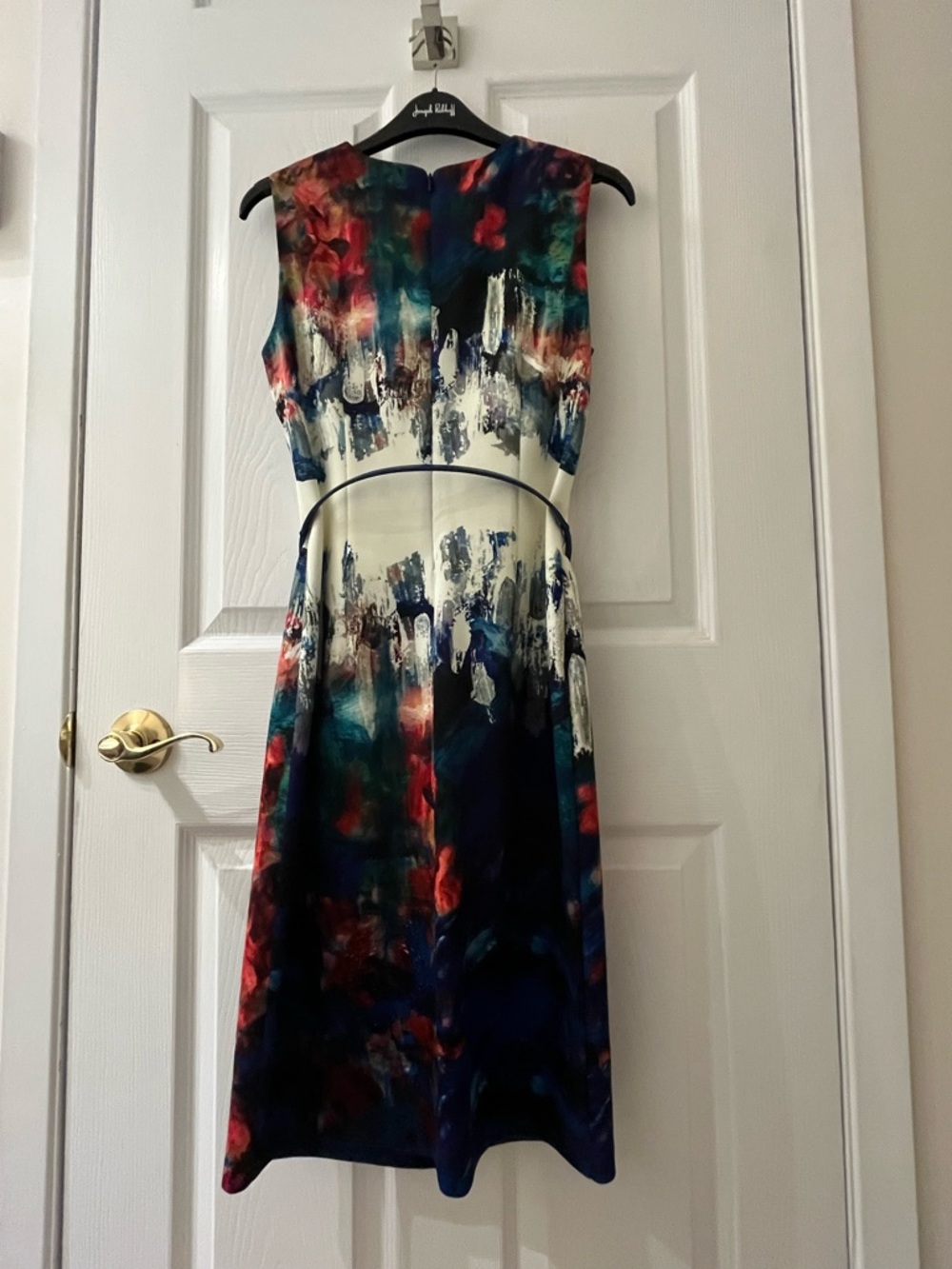 Joseph Ribkoff Multicolor Abstract Midi Dress